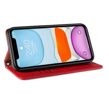 Magnet Strap Case case for iPhone 12 wallet case mini lanyard pendant red