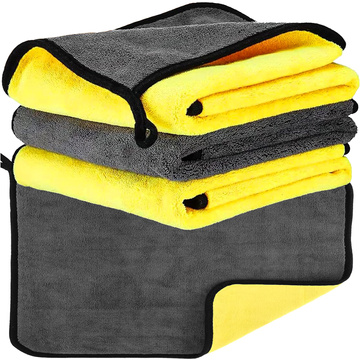 3x Двосторонній автомобільний рушник 30x60 см велюр Microfiber для прання та сушіння автомобіля Alogy Car Detailing cloth