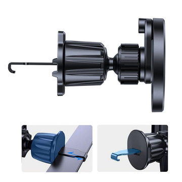 Magnetic MagSafe Vent Car Mount N53 car phone holder for the ventilation grille Black