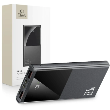Powerbank PB12-22.5W Power Bank (2 x USB-A, USB-C, Lightning) 10000 mAh Szary