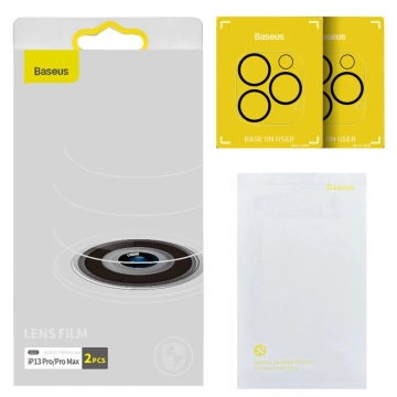 Baseus 2x tvrzené sklo 0,3 mm pro celý objektiv fotoaparátu iPhone 13 Pro Max / iPhone 13 Pro (SGQK000102)
