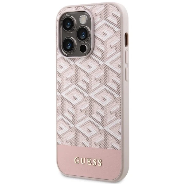 Etui Guess GUHMP14LHGCFSEP для iPhone 14 Pro 6,1" жорсткий чохол GCube Stripes MagSafe