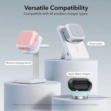 Etui ESR Orbit HaloLock MagSafe do AirPods 4 Różowe