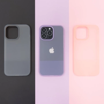Silikónový kryt Kingxbar série Plain pre iPhone 13 Pro sivý