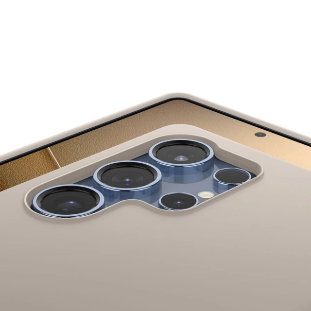 Silikónový obal Spige pre Samsung Galaxy S25 Ultra, prírodný, titánový, s magnetom MagSafe.