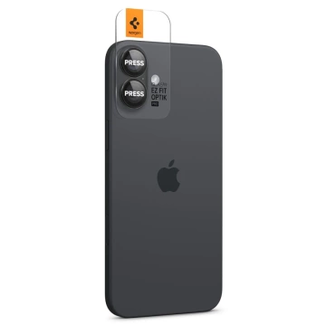 Tvrdené sklo Chránič fotoaparátu Spigen Optik.Tr "EZ FIT" Chránič fotoaparátu 2-PACK pre Apple iPhone iPhone 16 / 16 Plus čierny
