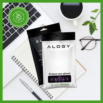 Hülle für Samsung Galaxy S24 Plus Mag Safe Glamour Case Ringgehäuse Kameraschutz Alogy Schwarz Transparent