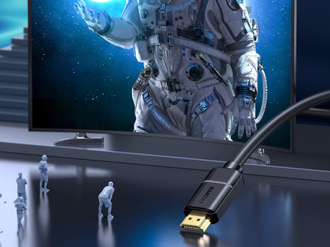 Baseus HDMI 2.0 Cable, 4K 60Hz, 3D, HDR, 18Gbps, 1m Black