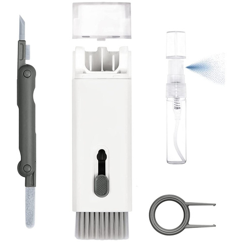 Multifunctional cleaning kit for airpods 7in1 keyboards Grey