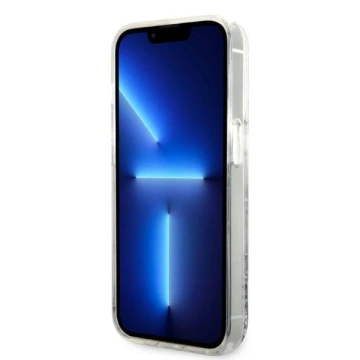 Etui Karl Lagerfeld KLHCP14XLNCHCS na iPhone 14 Pro Max 6,7" pevné puzdro Glitter Choupette Head srebrny/strieborný