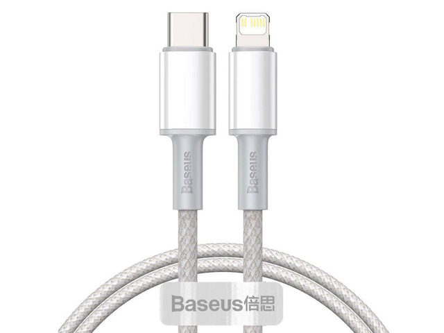 Prívodný kábel Baseus USB-C Type C na Lightning PD 20W 1m Biely