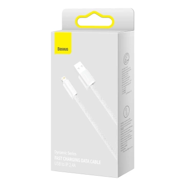 Baseus Dynamisches USB-zu-Lightning-Kabel, 2,4 A, 2 m (weiß)