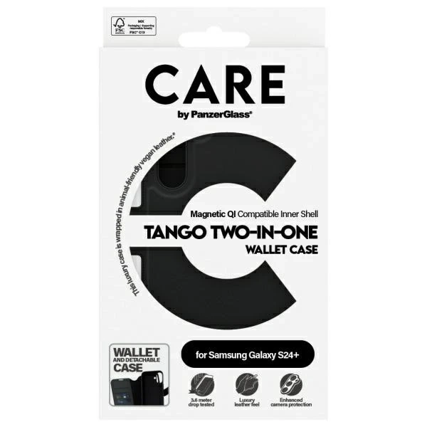Чохол для Samsung Galaxy S24 CARE від PanzerGlass Feature Tango Wallet 2в1 чорний