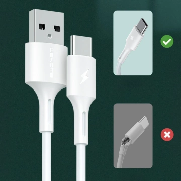 WK Design YouPin kabel przewód USB - micro USB 3A 1m czarny (WDC-136m)