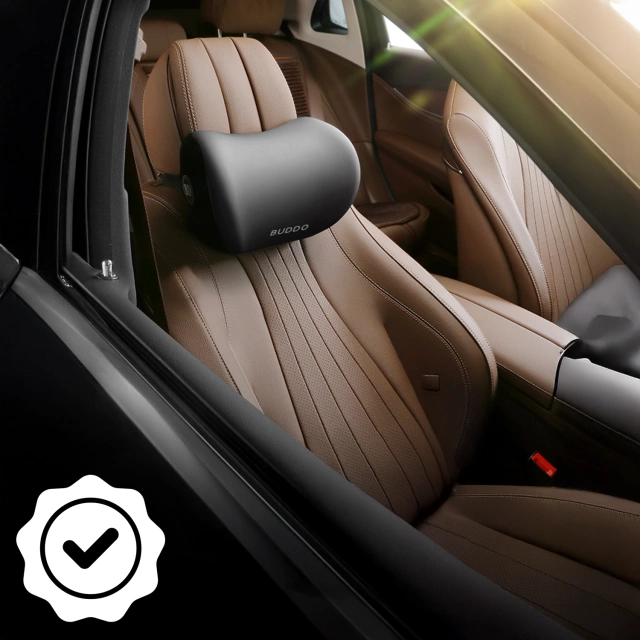 Alogy Car Pillow opierka hlavy z pamäťovej peny čierna