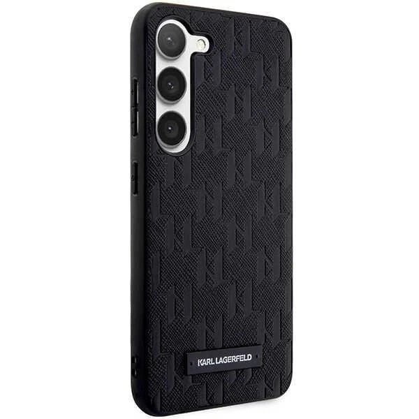 Karl Lagerfeld KLHCS23MSAKLHPK для Samsung Galaxy S23 S916 твердий чохол чорний/чорний Saffiano Mono Metal Logo