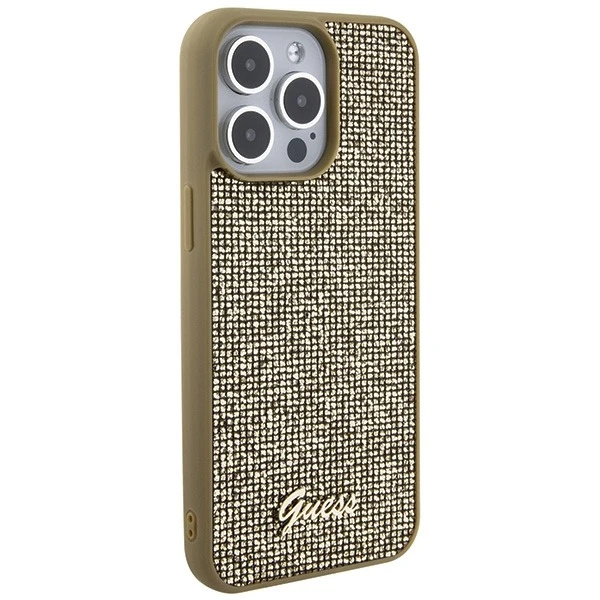 Etui Guess GUHCP15XPMSDGSD do iPhone 15 Pro Max 6.7" złoty/gold hardcase Disco Metal Script