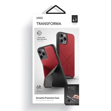 UNIQ-Hülle Transforma iPhone 12 Pro Max 6,5 "rot / rot