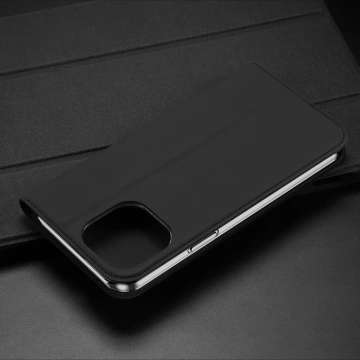 Dux Ducis Skin Pro iPhone 15 Plus pouzdro s klopou a peněženkou - růžové