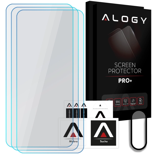 3x Szkło hartowane na ekran + szkło na obiektyw do Samsung Galaxy A56/A36 5G 2025 ochronne szkiełko na ekran i aparat 9H Alogy GlassGuard Pack™️ zestaw szkieł ochronnych