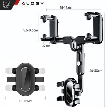 Držák do auta Alogy Mirror Black