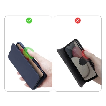 Kryt puzdra DUX DUCIS Skin X s flipom Samsung Galaxy A02s EU modrý