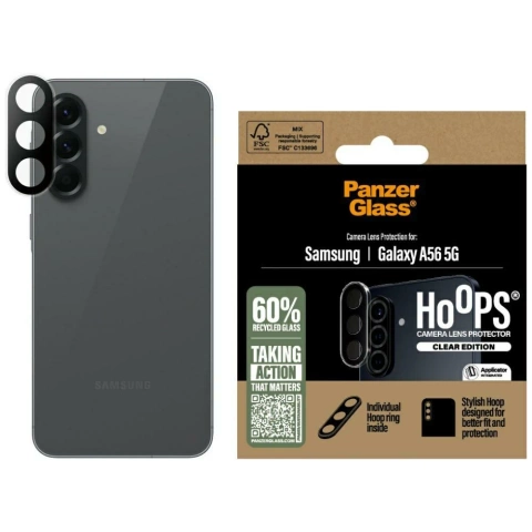 Szkło hartowane do Samsung Galaxy A56 5G PanzerGlass Hoops Camera Lens Protector