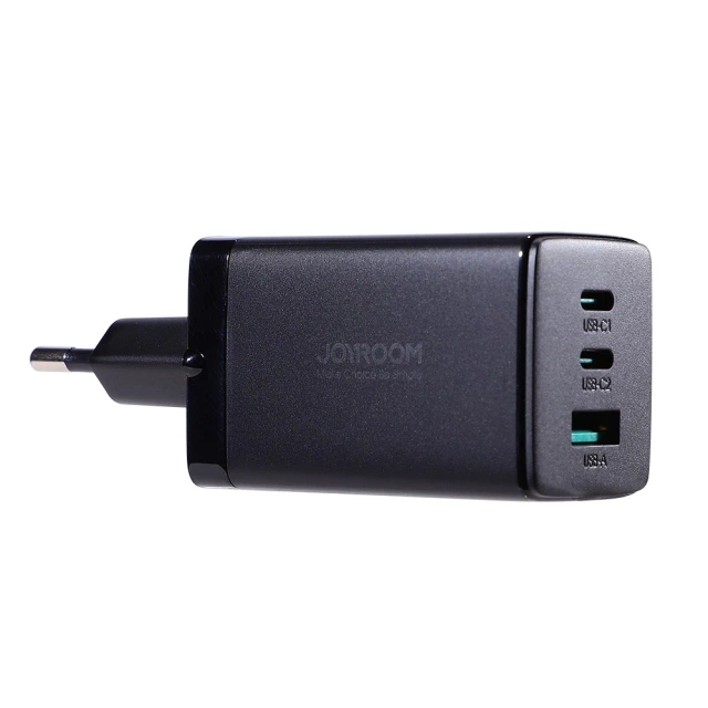 Joyroom TCG01 GaN 65W - Швидкий зарядний пристрій 2× USB-C Кабель USB-A 100W