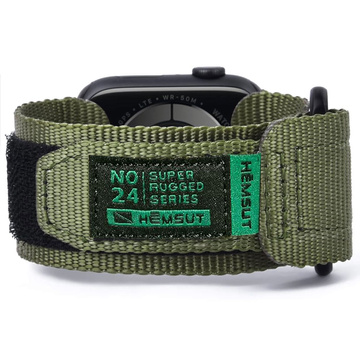 Nylonový pásek pro Apple Watch 2/3/4/5/6/7/8/9/SE/Ultra 42/44/45/49 mm Nylonový pásek Sport zelený