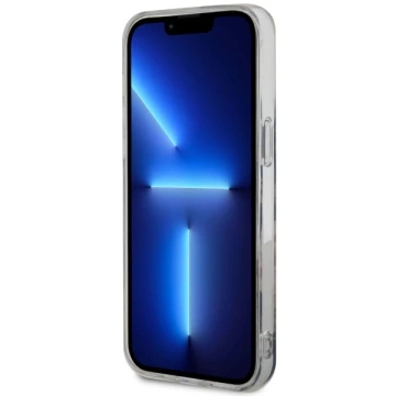 Sada na telefon Guess GUHMP14XHCFWSK do Apple iPhone 14 Pro Max 6,7" černý/černý pevný obal Flower MagSafe