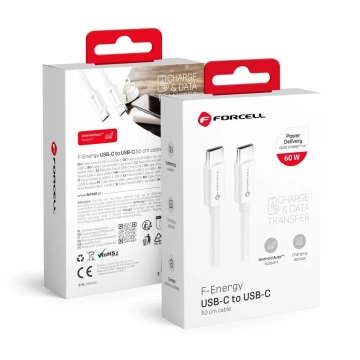 USB-C to USB-C Cable 60W 50cm Forcell C338 QC 4.0 PD Fast Charging