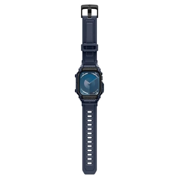CASE WITH STRAP FOR APPLE WATCH 10 (46MM) NAVY BLUE SPIGEN RUGGED ARMOR PRO