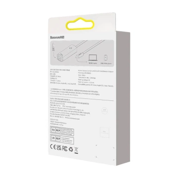 Baseus Lite Series sieťový adaptér USB-C na RJ45, 100 Mbps (čierny)