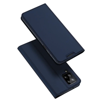 Pouzdro Dux Ducis Skin Pro s flipovým krytem pro Samsung Galaxy A22 4G modrý