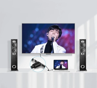 Kabelový adaptér UGREEN FHD (1080p) HDMI (samice) - Mini DisplayPort (samec - Thunderbolt 2.0) bílý (MD112 10460)