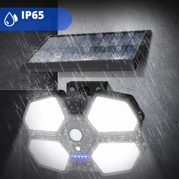 Waterproof solar wall lamp 180 COB LED with PIR Pilot motion sensor
