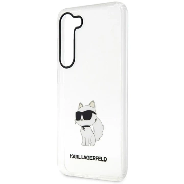 Protective phone case Karl Lagerfeld KLHCS23MHNCHTCT for Samsung Galaxy S23 Plus S916 transparent hardcase Ikonik Choupette
