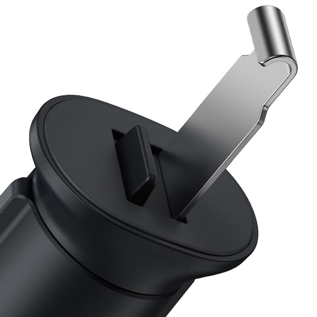 Автотримач для автомобіля Baseus Metal Age II для телефону на решітку Black