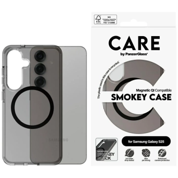 Pouzdro na Samsung Galaxy S25 CARE od PanzerGlass Flagship Urban Combat QI Dymny