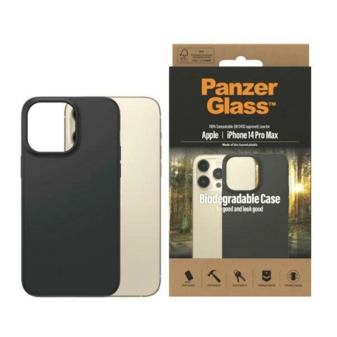 Чохол Etui PanzerGlass Biodegradable Case для iPhone 14 Pro Max 6,7" czarny/black 0420