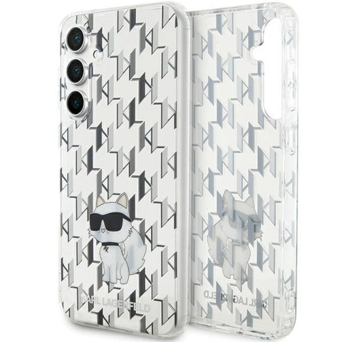 Original KARL LAGERFELD Hardcase KLHCS23FEHNCMKLT Case for Samsung Galaxy S23 FE (Monogram / Transparent)