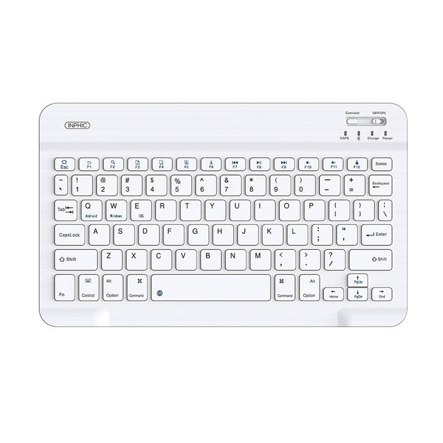 Бездротова клавіатура Bluetooth Inphic V750B (біла)