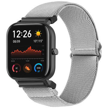 Гнучкий ремінець, універсальний нейлоновий ремінець Alogy Nylon Smartwatch 22 мм, сірий