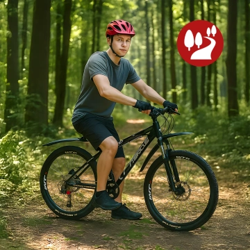 Plošinové pedály pro MTB kola, hliník 9/16" Černá hliníková sada [2 ks]