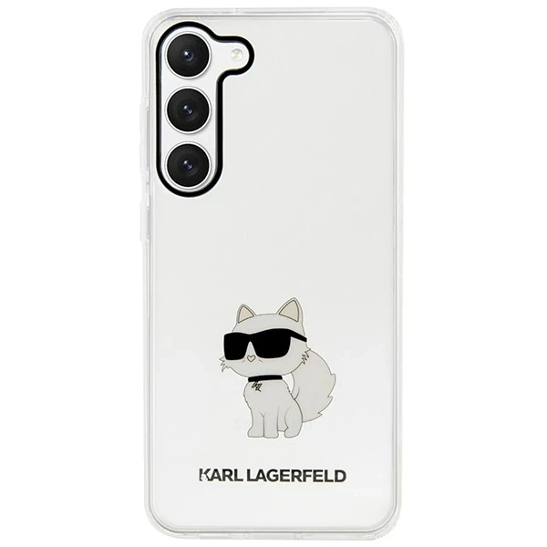 Захисний чохол для телефону Karl Lagerfeld KLHCS23MHNCHTCT для Samsung Galaxy S23 Plus S916 transparent hardcase Ikonik Choupette