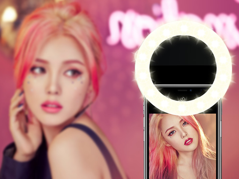 Selfie Ring Light LED RK-14 blue