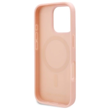 Puzdro Karl Lagerfeld pre iPhone 16 Pro 6,3" Pink Magsafe Hardcase Hot Stamp
