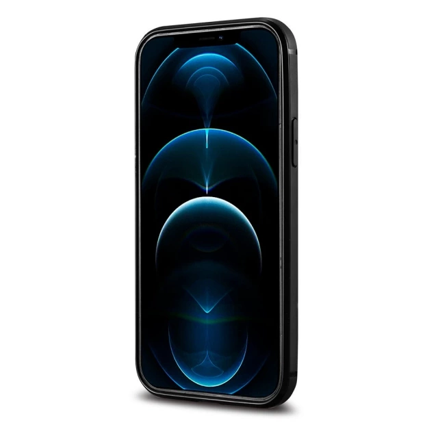 iCarer Leather Oil Wax case covered with natural leather for iPhone 12 mini black (ALI1204-BK)