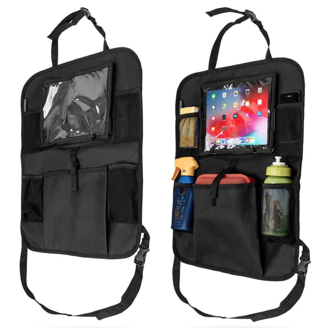 Autositz-Organizer, Auto-Reiseschutz, 2 x Kopfstützenhalter, 4 in 1