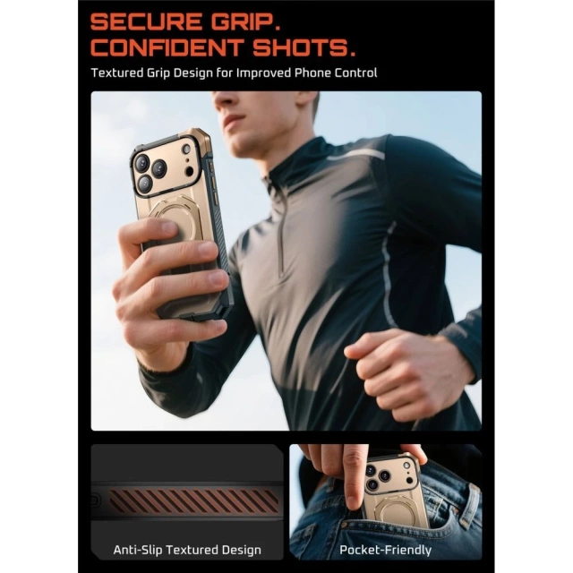 Etui Supcase UB Grip Mag MagSafe do iPhone 17 Pro Desert Gold